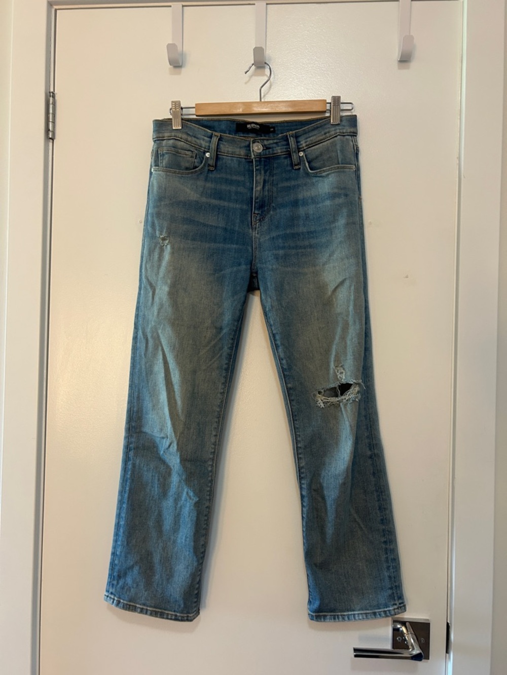 Hudson Straight-Leg Jeans (Size 28)